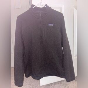 Medium Men’s Patagonia Black Quarter Zip Sweatshirt.